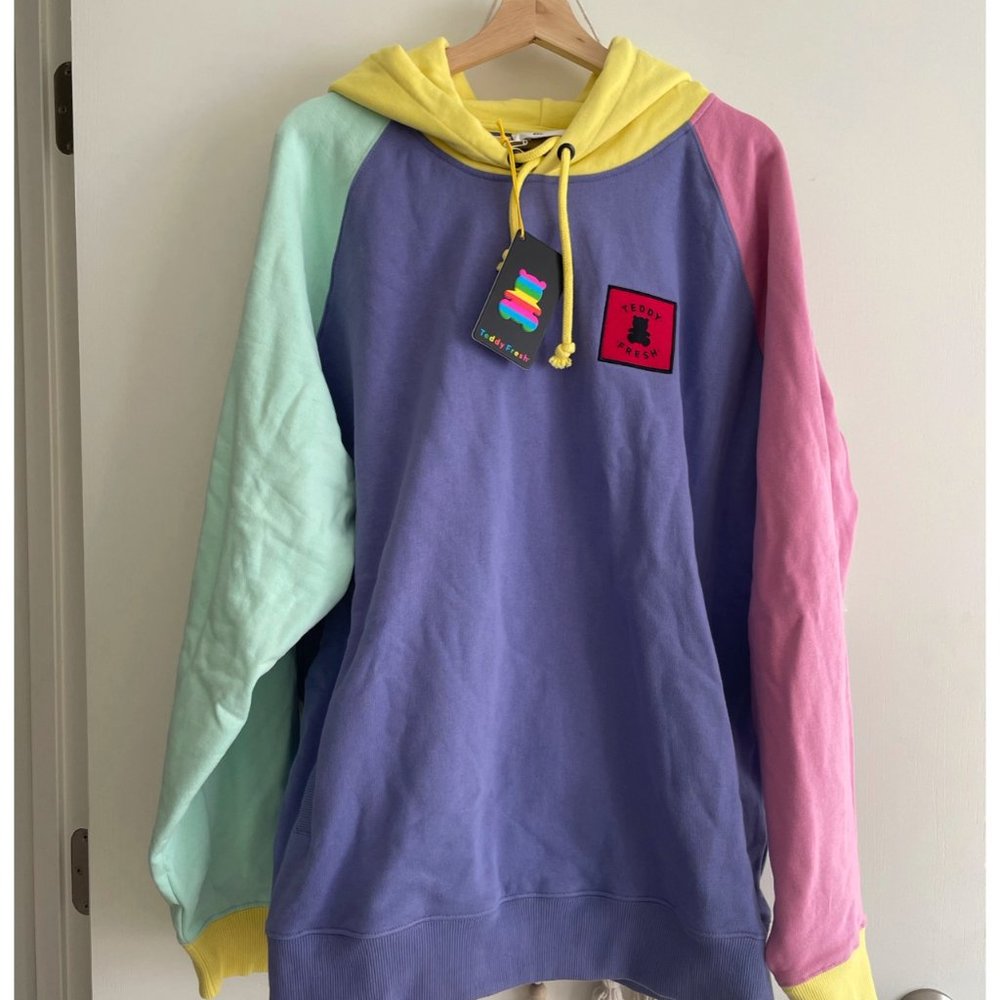 Teddy Fresh Color Block Hoodie